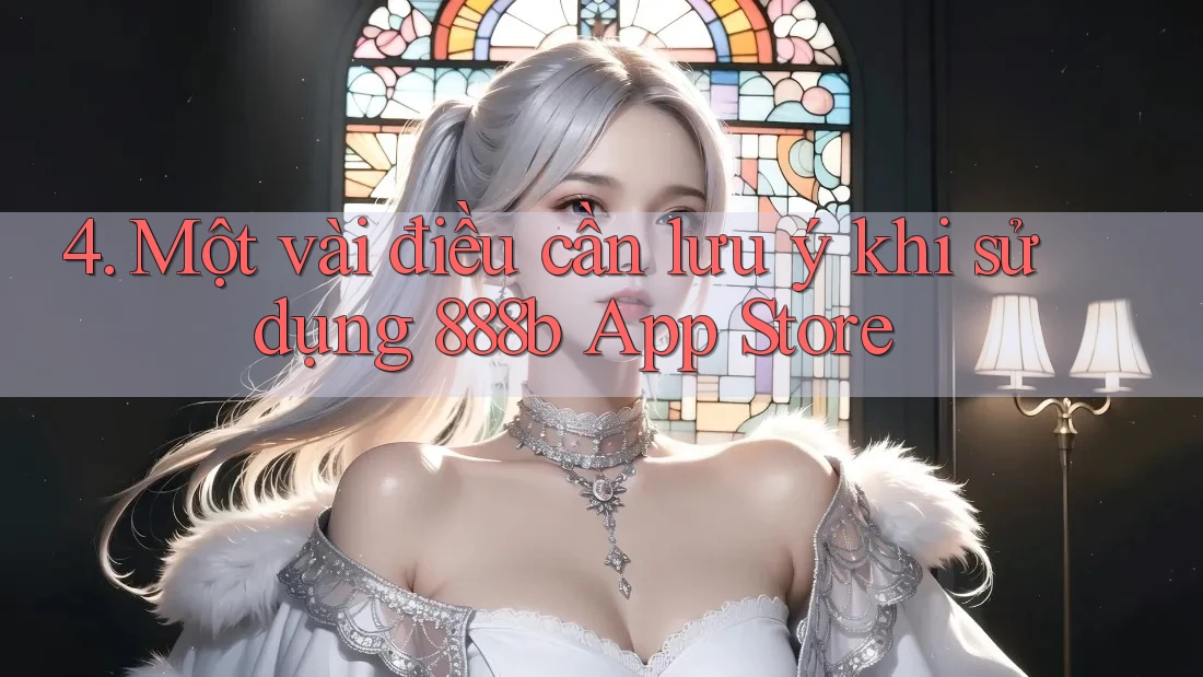 4. Một vài điều cần lưu ý khi sử dụng 888b App Store 4. Một vài điều cần lưu ý khi sử dụng 888b App Store
