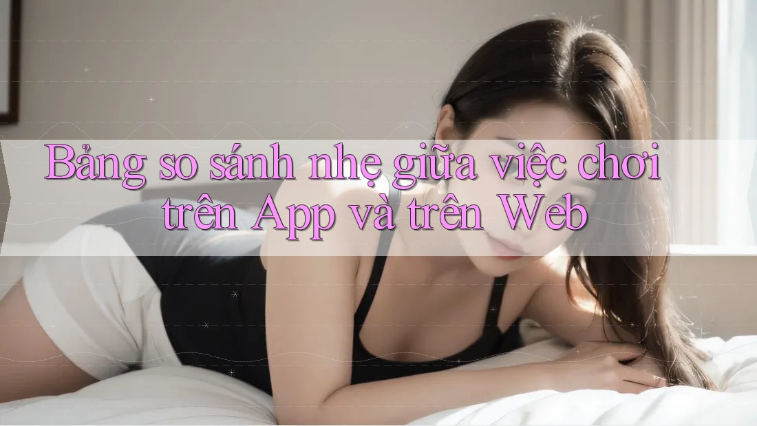 Bảng so sánh nhẹ giữa việc chơi trên App và trên Web Bảng so sánh nhẹ giữa việc chơi trên App và trên Web