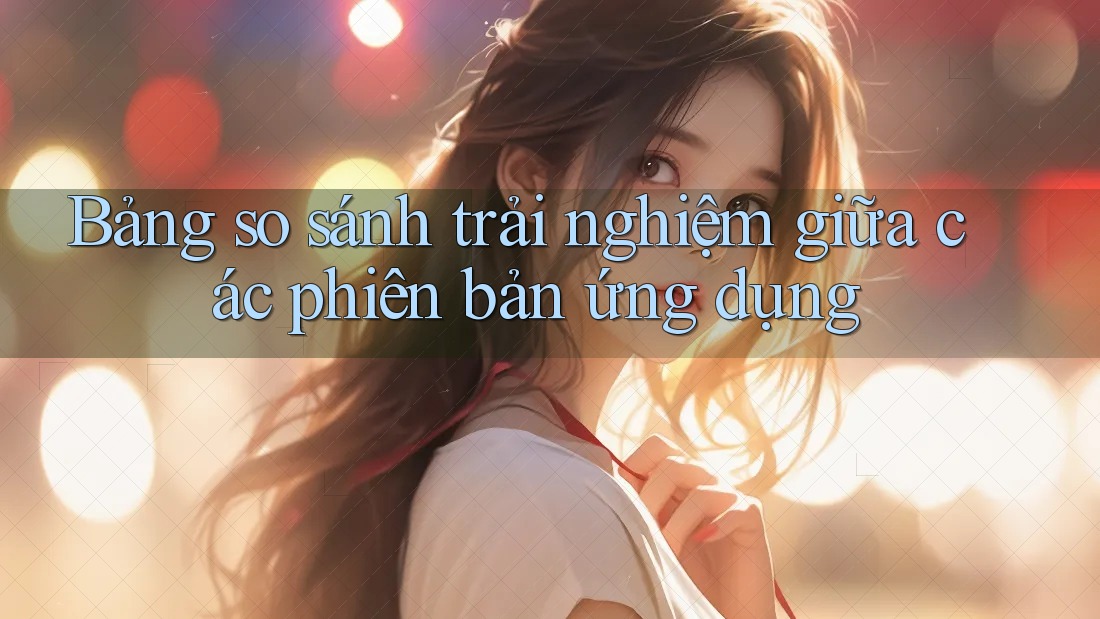 Bảng so sánh trải nghiệm giữa các phiên bản ứng dụng