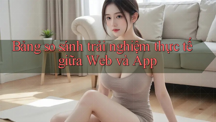 Bảng so sánh trải nghiệm thực tế giữa Web và App