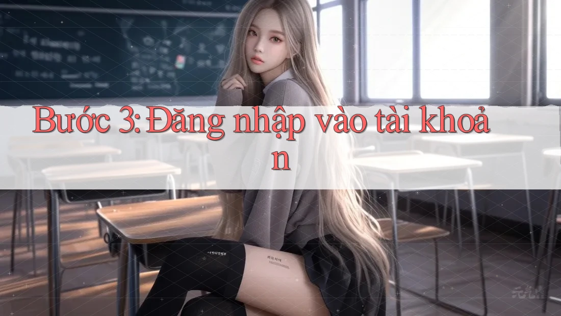Bước 3: Đăng nhập vào tài khoản Bước 3: Đăng nhập vào tài khoản