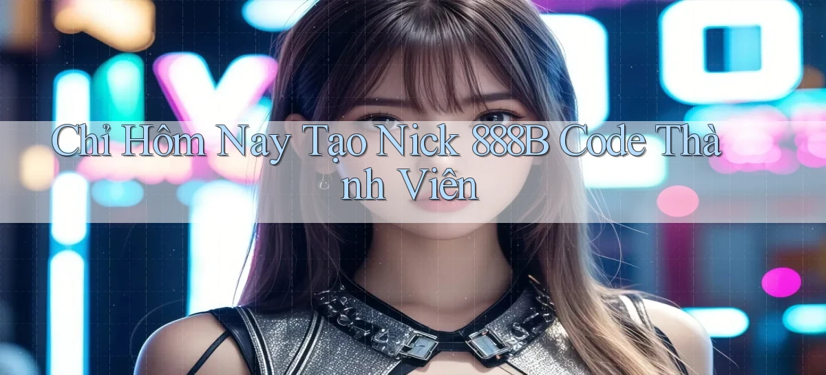 chỉ hôm nay tạo nick 888b code thành viên