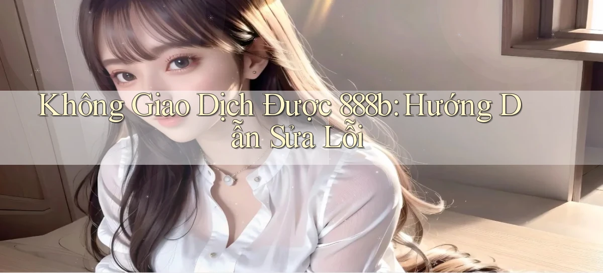 không giao dịch được 888b hướng dẫn sửa lỗi