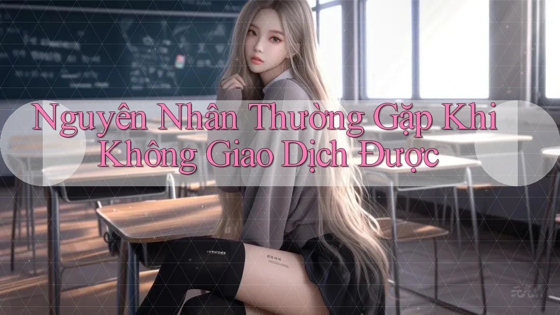 Nguyên Nhân Thường Gặp Khi Không Giao Dịch Được Nguyên Nhân Thường Gặp Khi Không Giao Dịch Được