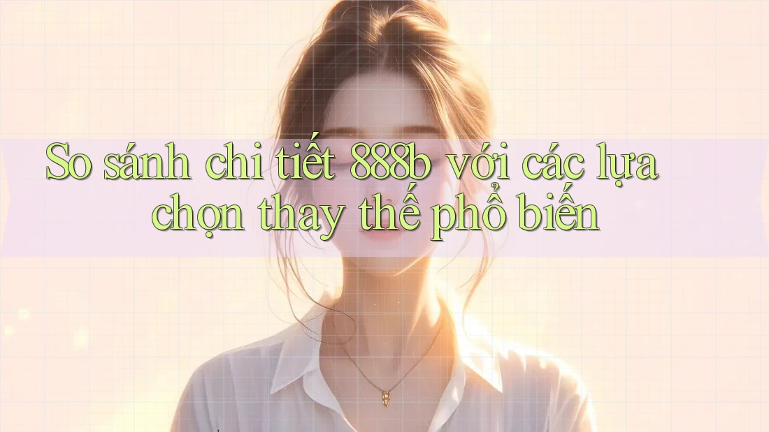So sánh chi tiết 888b với các lựa chọn thay thế phổ biến