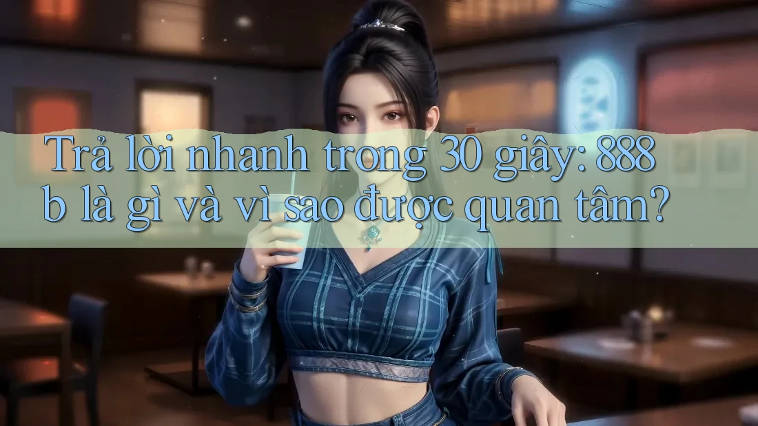 Trả lời nhanh trong 30 giây: 888b là gì và vì sao được quan tâm? Trả lời nhanh trong 30 giây: 888b là gì và vì sao được quan tâm?
