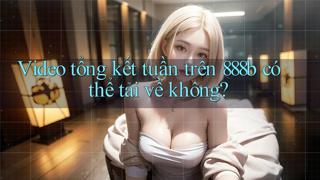 Video tổng kết tuần trên 888b có thể tải về không? Video tổng kết tuần trên 888b có thể tải về không?